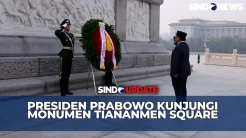 Presiden Prabowo Letakkan Karangan Bunga di Monumen Tiananmen Square Beijing China