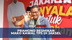 Pramono Resmikan Markas Komando Warga Kawal TPS Jakarta Menyala di Jaksel