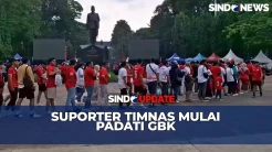 Jelang Laga Indonesia vs Arab Saudi, Suporter Timnas Mulai Padati SUGBK