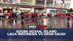 Meski Hujan, Ratusan Suporter Timnas Mulai Merahkan SUGBK Jelang Laga Indonesia vs Arab Saudi