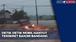 Detik-Detik Mobil Hanyut Terseret Banjir Bandang di Sukabumi