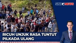 Ricuh Unjuk Rasa Tuntut Pilkada Ulang, Warga Adang Mobil Ketua Bawaslu