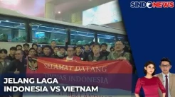 Kedatangan Timnas Indonesia Disambut Meriah WNI di Vietnam