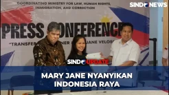 Momen Mary Jane Nyanyikan Indonesia Raya Sebelum Pulang ke Filipina
