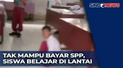Miris! Siswa SD Belajar di Lantai Gegara Belum Bayar SPP 3 Bulan