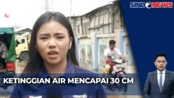 Imbas Pasang Air Laut, Jalan Kapuk Muara Jakut Terendam Banjir