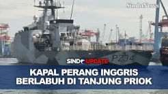 Penampakan HMS SPEY Kapal Perang Inggris yang Berlabuh di Tanjung Priok