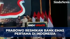 Presiden Prabowo Resmikan Bank Emas Pertama di Indonesia, Dipersiapkan sejak 4 Tahun Lalu