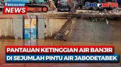 Breaking News! Pantauan Ketinggian Air Banjir di Sejumlah Pintu Air di Jabodetabek