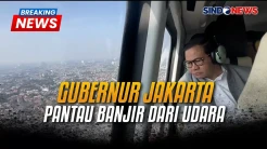 Breaking News! Pascabanjir Gubernur Jakarta Pantau Banjir dari Udara