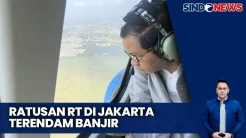 Momen Pramono Anung Tinjau Banjir di Jakarta Gunakan Helikopter