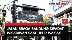 Libur Panjang, Jalan Braga Bandung Ramai Dipadati Wisatawan