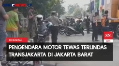 Tragis! Pengendara Motor Tewas Terlindas TransJakarta di Kawasan Jakarta Barat