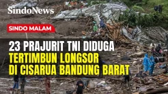 TNI Telusuri Kabar 23 Prajurit Hilang Saat Longsor di Cisarua