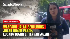 Waspada Jalan Berlubang! Jalan Rusak Parah, Lubang Besar di Tengah Jalan