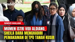 Momen Tunduk Sheila Dara di Pemakaman Vidi Aldiano
