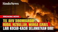 Tel Aviv Dibombardir Rudal Hizbullah, Warga Israel Lari Kocar-kacir Selamatkan Diri!