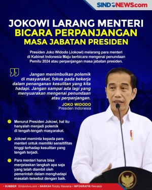 Jokowi Larang Menteri...