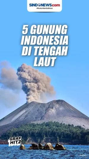 Berikut ini 5 Gunung...