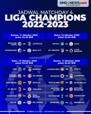 Jadwal Matchday 4 Babak...