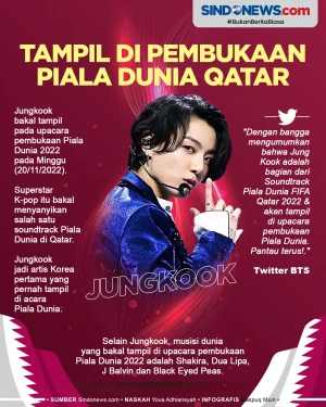 Jungkook Tampil di Upacara...