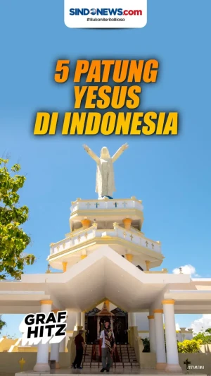 5 Patung Yesus di Indonesia,...