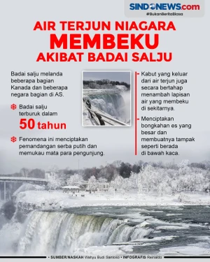 Air Terjun Niagara Membeku...