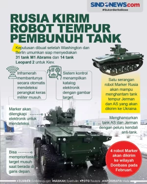 Rusia Kirim Robot Tempur...
