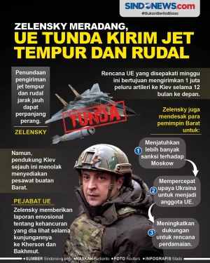 Zelensky Meradang, UE...
