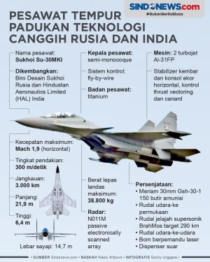 Pesawat Tempur Su-30MKI,...