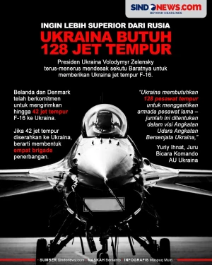 Ukraina Butuh 128 Jet...