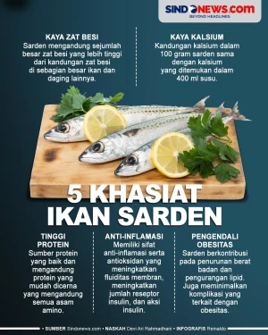 5 Khasiat Ikan Sarden,...