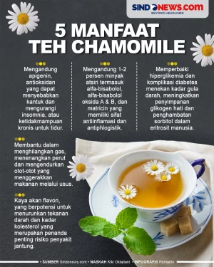 5 Manfaat Teh Chamomile,...