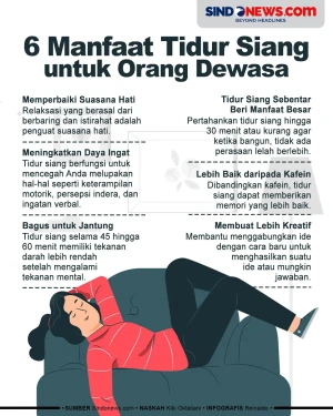 6 Manfaat Tidur Siang...
