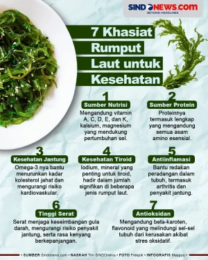 7 Khasiat Rumput Laut,...