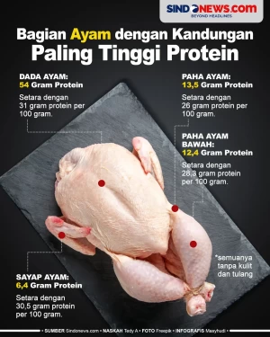 Bagian Ayam dengan Kandungan...