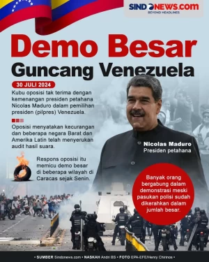 Demo Besar Guncang Venezuela,...