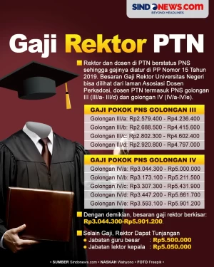 Ini Kisaran Gaji Rektor...