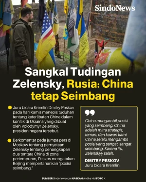 Sangkal Tudingan Zelensky,...