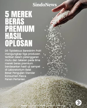 3 Produsen Oplos 5 Merek...
