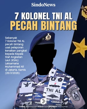 7 Kolonel TNI AL Pecah...