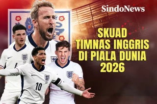 Skuad Timnas Inggris...