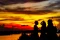 Menikmati Senja di Pantai...