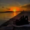 Menikmati Senja di Pulau...