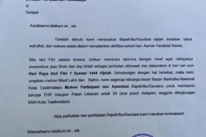 Heboh Surat BNN Tasikmalaya...