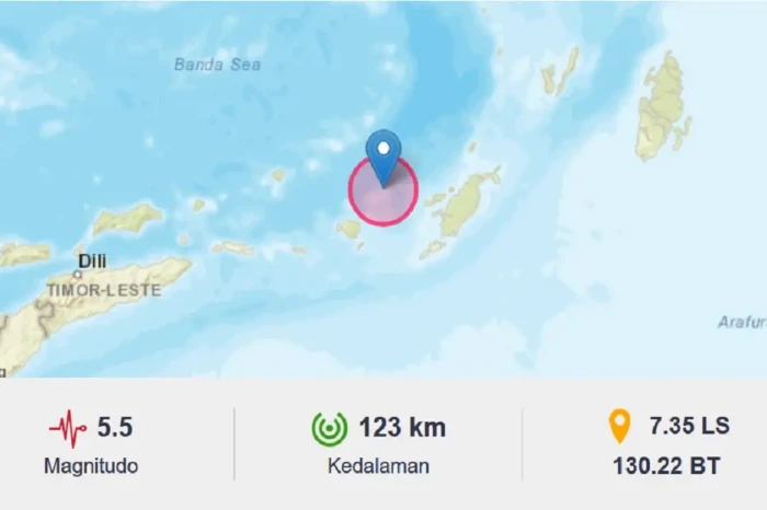 Gempa Bumi Berkekuatan...