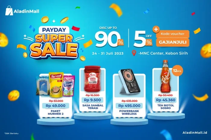 Kejar Diskon 90% + 5%...