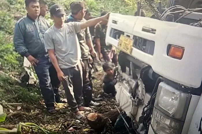 Truk Terjun ke Jurang...