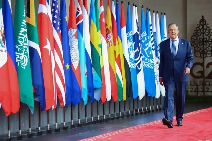 Menlu Sergey Lavrov...