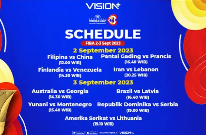 FIBA World Cup 2-3 September...